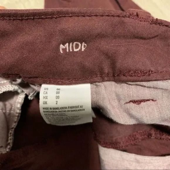 American eagles outfitter denim midi shorts 00 - Picture 2 of 5